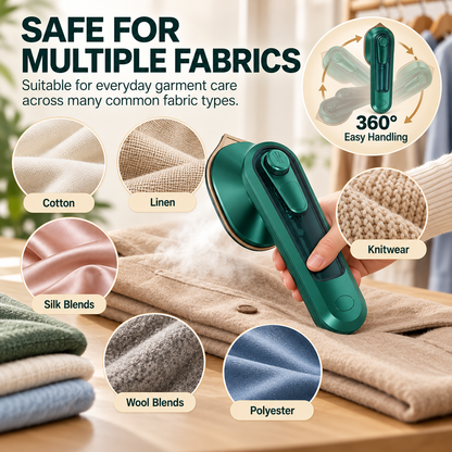 Micro Steam Iron – Fast, Portable Wrinkle Remover, No Overheat