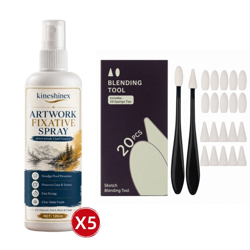 🥳2026 HOT SALE🥳💞50K+ SOLD!🎨🖌️ 50% OFF! Fast Drying Fixative Spray – Protects charcoal & pastels from smudging. Ultra‑fine mist, no drips. Matte finish, colours stay true! 🛡️✨