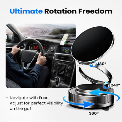 🔄360° Adjustable Vacuum Magnetic Phone Holder📱🚗