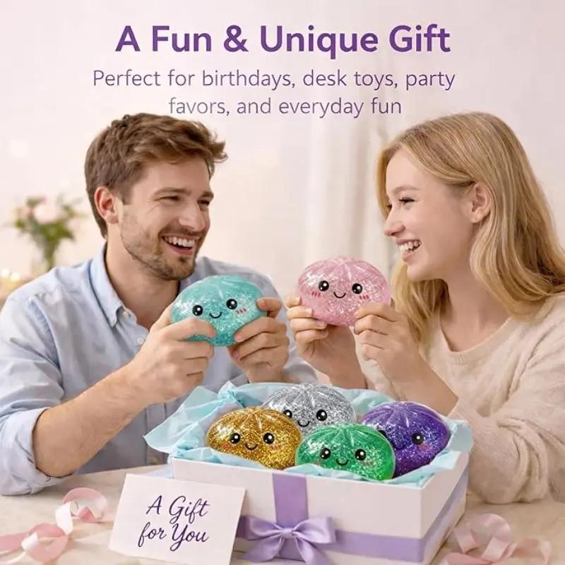 🔥Limited Time 49% Off✨Glitter Dumpling Squishy with Box