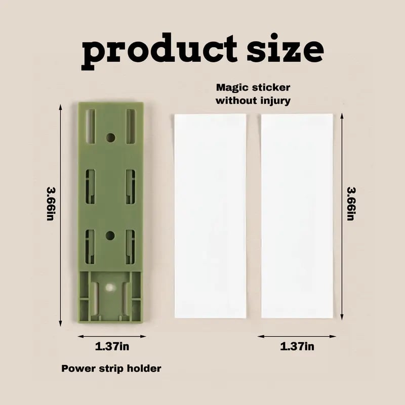 10 Counts Adhesive Punch-Free Socket Holder
