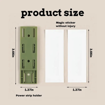10 Counts Adhesive Punch-Free Socket Holder
