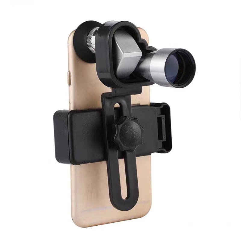 ⏰Limited Stock 49% OFF🔭 10×20 Mini Monocular Phone Telescope – Pocket Long-Distance Viewer with Adjustable Smartphone Clip
