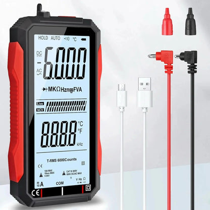 🔥Fully Automatic True RMS (TRMS) 6000 Count Digital Voltmeter