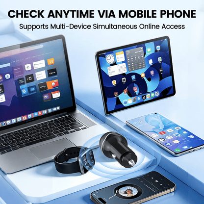 2-in-1 Car Charger & GPS Tracker (30W Fast Charge, USB-C Port)