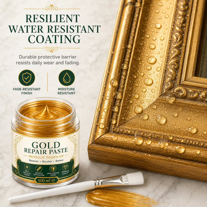 Restore Golden Shine Instantly! Metallic Gold Refinishing Repair Paste