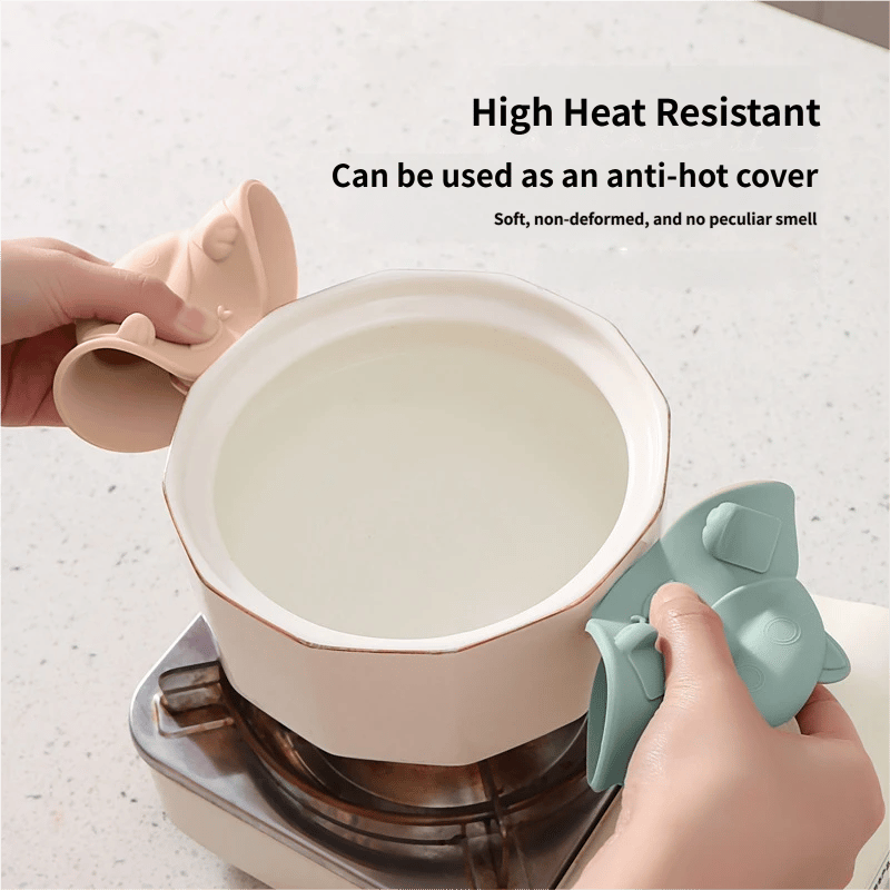 🎉🍵Universal Food-Grade Silicone Mug Lid (Cat Design)🐱