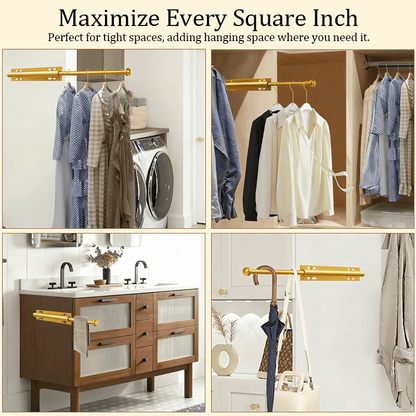 2026🗄️Valet Rod for Closet Pull Out