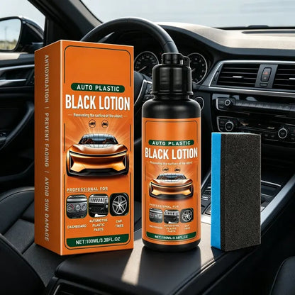 🔥HOT SALE 49% OFF🚗Automotive Plastic & Trim Restorer – Interior & Exterior Revitalizer with Applicator Pad✨