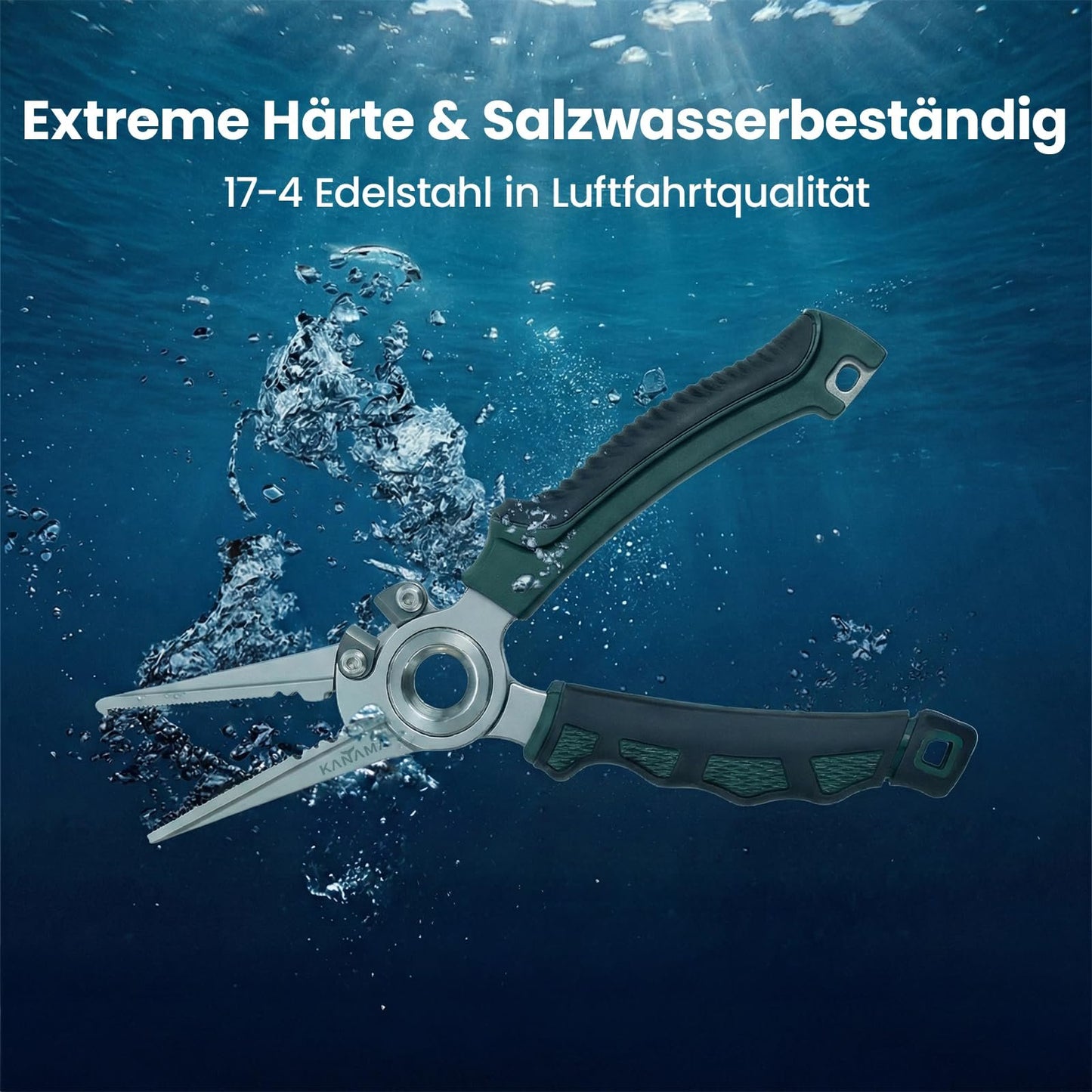 100% Saltwater Rustproof 17-4 PH Aerospace Steel Fishing Pliers – Last Lifetime Heavy-Duty Angling Multi-Tool