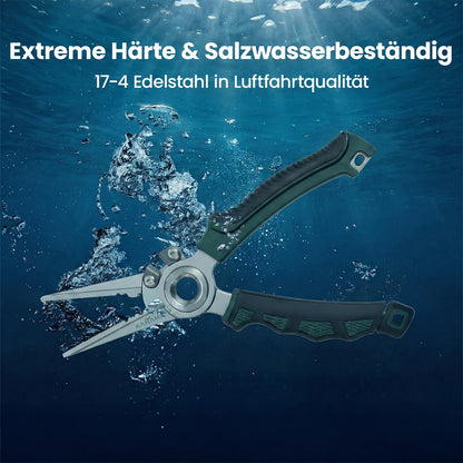 100% Saltwater Rustproof 17-4 PH Aerospace Steel Fishing Pliers – Last Lifetime Heavy-Duty Angling Multi-Tool