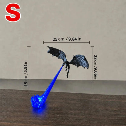 🐉🔥 3D Fire‑Breathing Dragon LED Light | Glowing Fantasy Bookshelf Decor