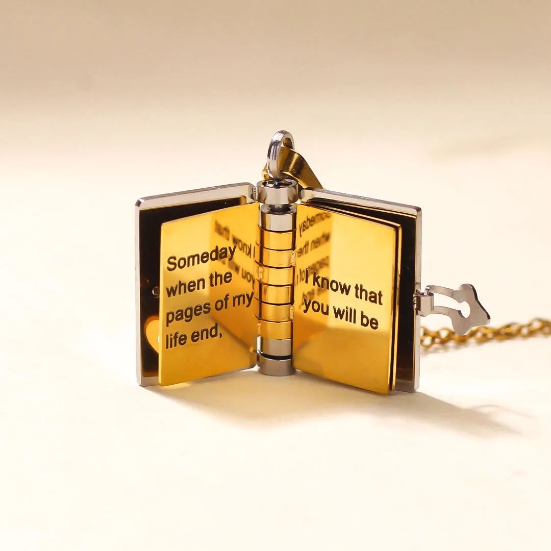 🔥HOT SALE🔥For Granddaughter and daughter - The Most Beautiful Chapter Book Necklace