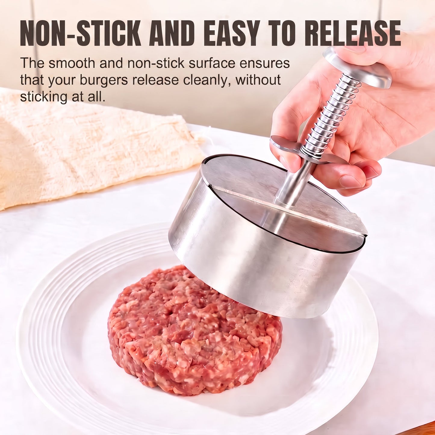 🍔 Stainless Steel Burger Press | How to Easily Make Perfect, Even Burger Patties