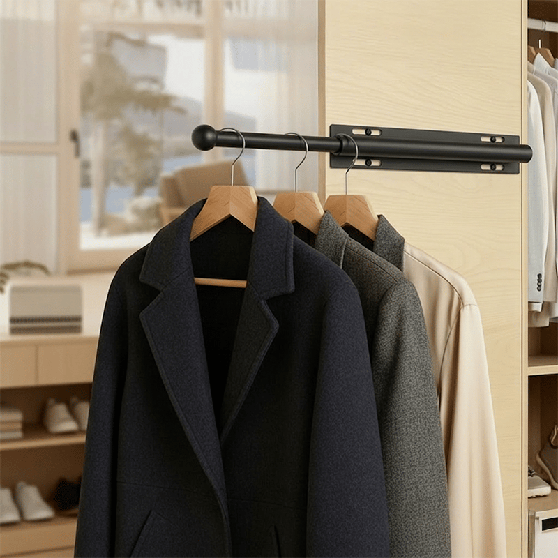 2026🗄️Valet Rod for Closet Pull Out