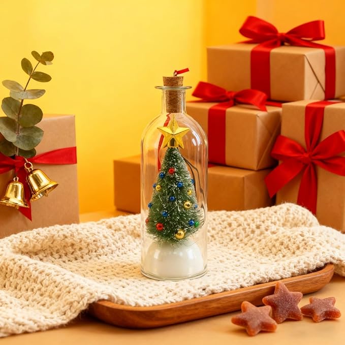 🔥Limited Time 50% Off🎄 8" Recordable Christmas Tree Message In A Bottle