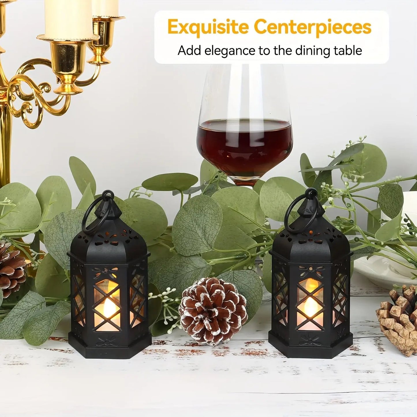 🔥Antique Style LED Chandeliers with Warm Ambient Lighting