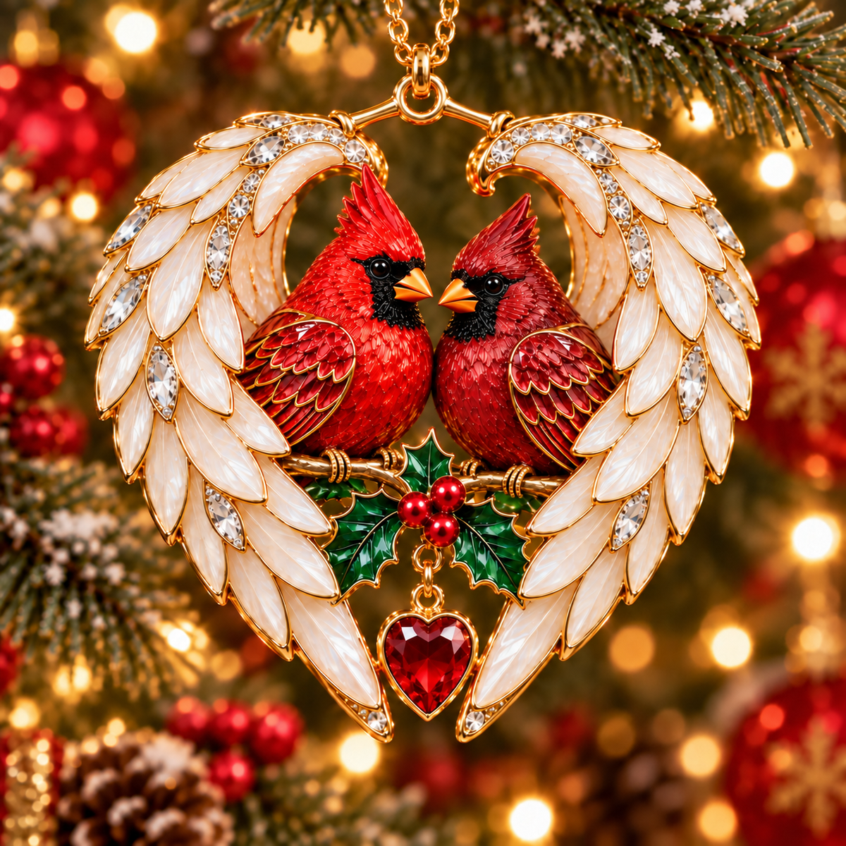 ❤️ 2026 Angel Wing Heart Bird Ornaments | 8 Keepsake Designs