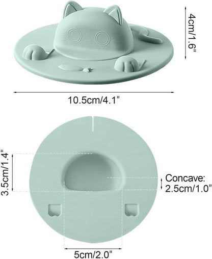 🎉🍵Universal Food-Grade Silicone Mug Lid (Cat Design)🐱