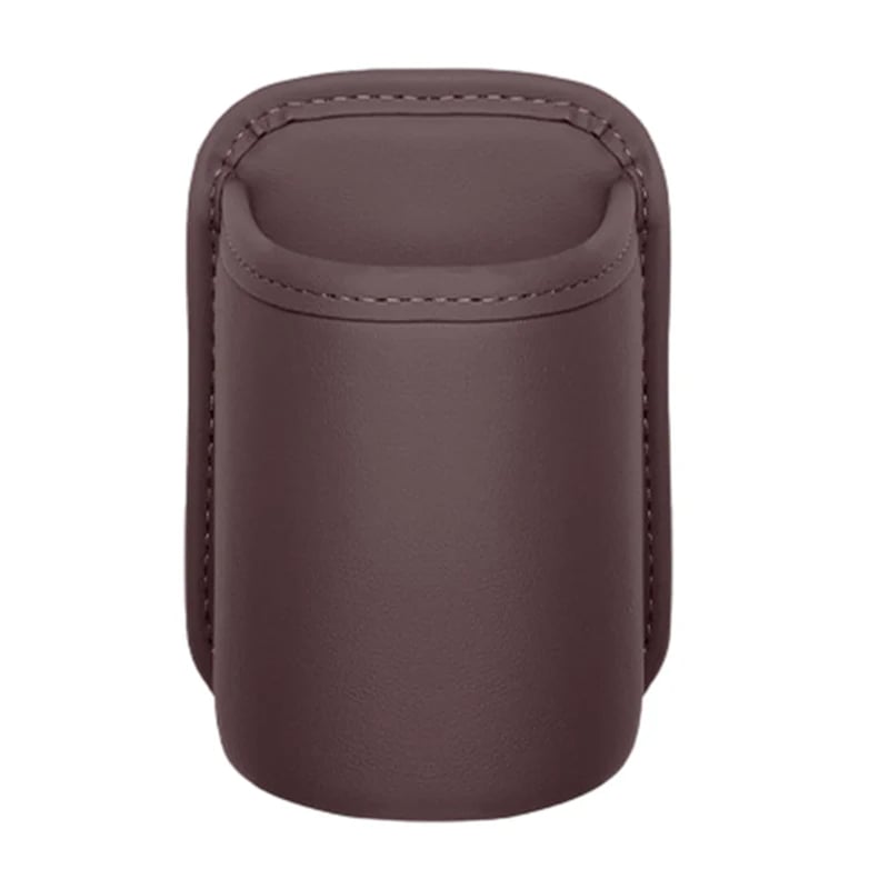 Leather Car Door Cup Holder – Wide‐mouth opening, easy reach for drinks & phone. Clip‐on secure fit. PU leather, tough & stylish. 🛡️✨