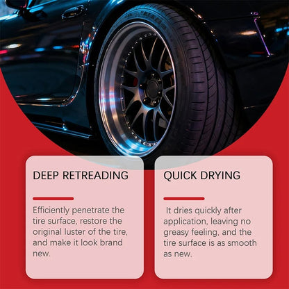 ✨ Tire Shine Balm with Sponge – Deep Black Tire Finish