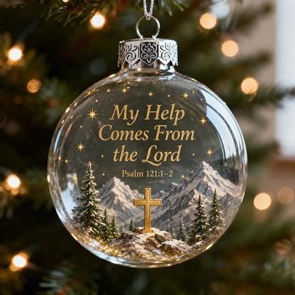 ✨ Psalms Scripture Christmas Ornament