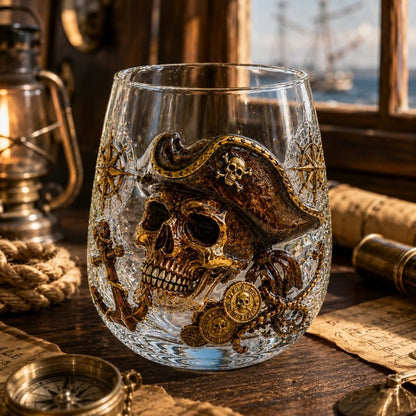🌊 7-Piece Legendary Ocean Treasure Crystal Set for Whiskey Lovers & Home Bar Collectors ⚓✨