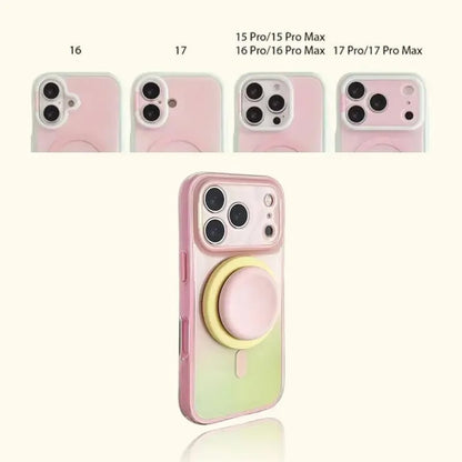 Magnetic Gradient Phone Case with Liquid Stand for iPhone