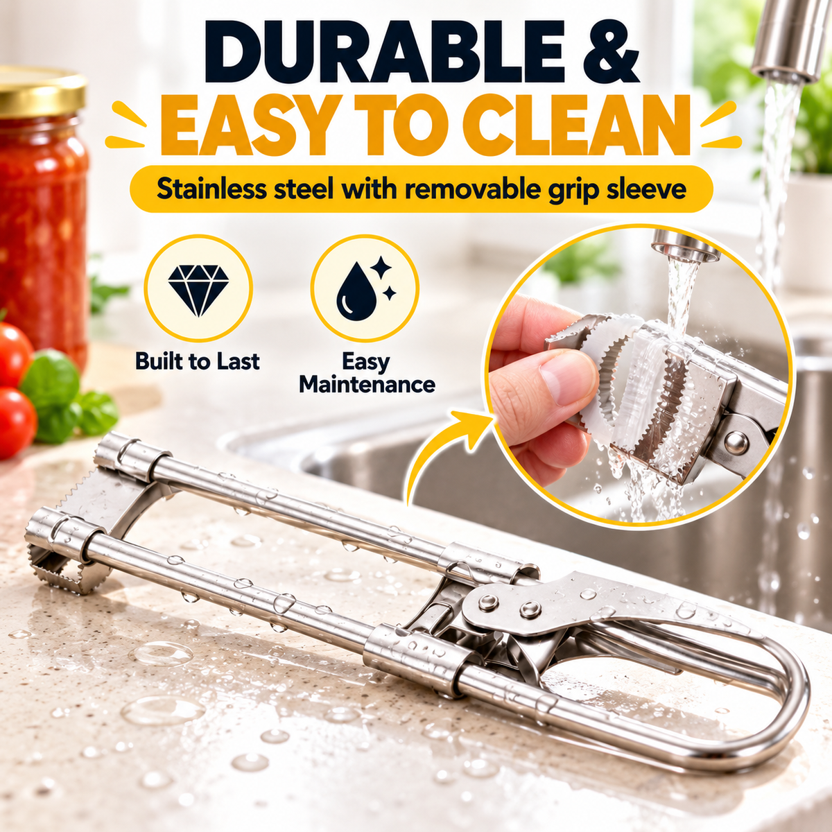 🫙Adjustable Stainless Steel Can Opener
