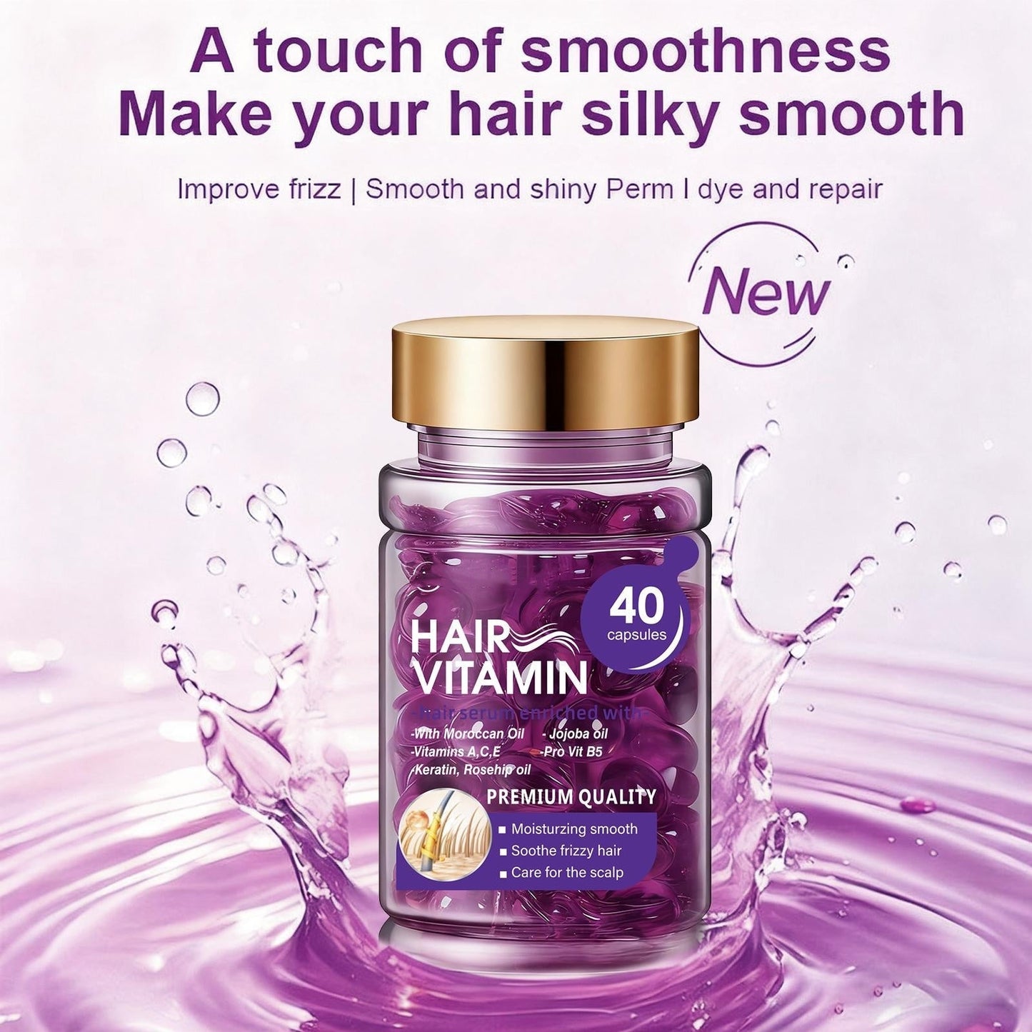 🔥Essential Oil Hair Smoothing Capsules