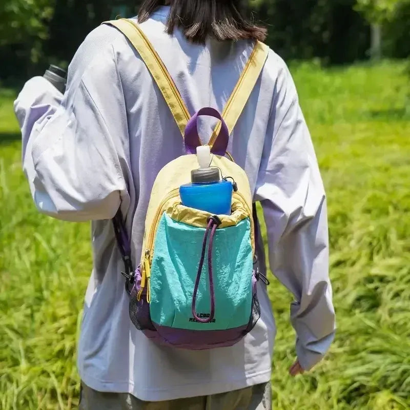 🎒 Mini Color Block Backpack — Small Pack, Big Adventures!