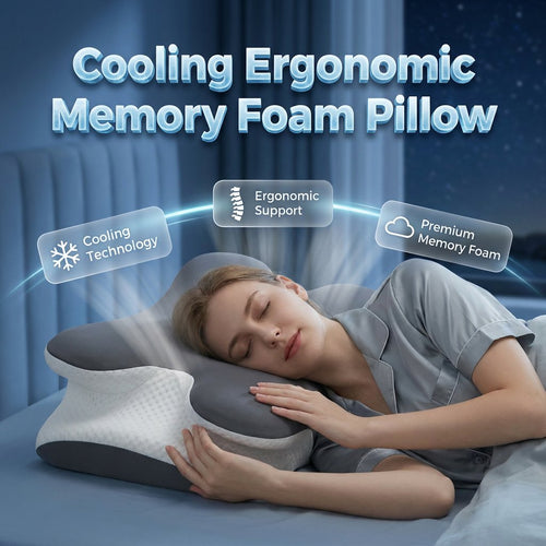 ✨Cooling Memory Foam Neck Pillow