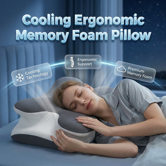 ✨Cooling Memory Foam Neck Pillow