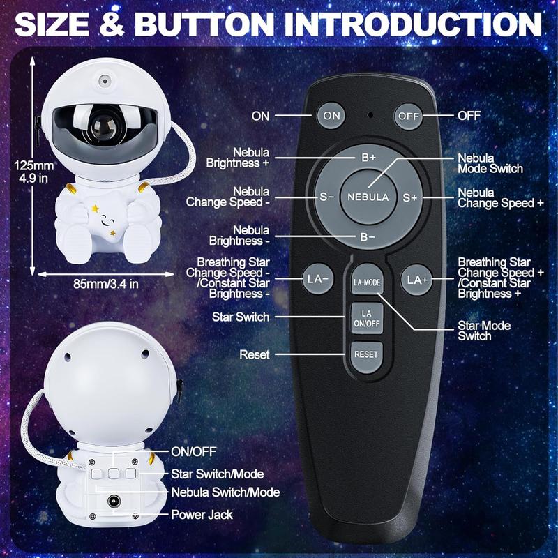 🔥Limited Time 50% Off✨Astronaut Galaxy Star Projector Starry Night Light