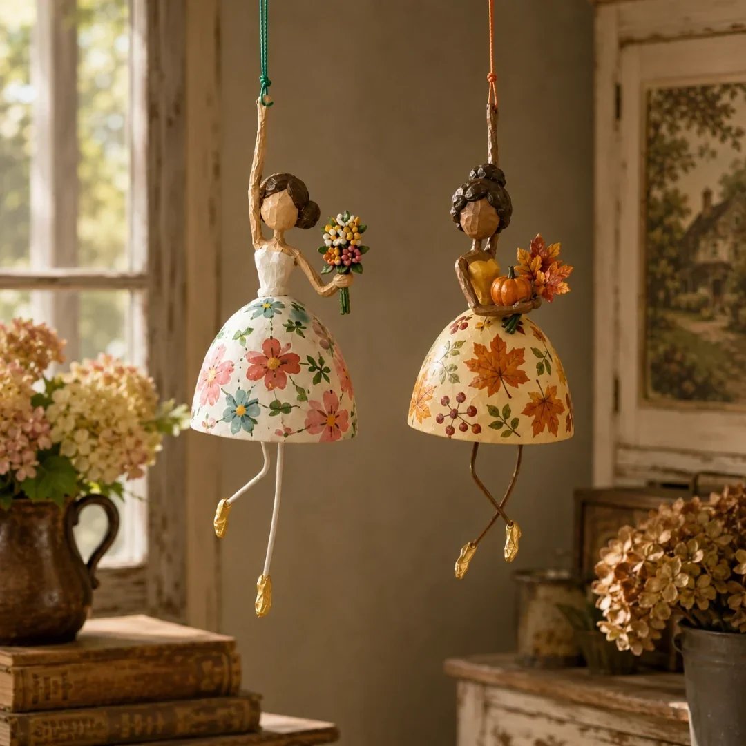 💃🌸 Let Your Space Dance — Whimsical Dancing Lady Hanging Ornament (📦Buy 2 Free Shipping)