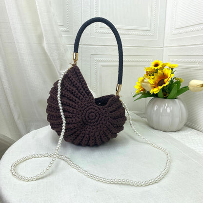 Nautilus shell crossbody bag