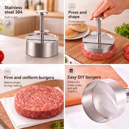 🍔 Stainless Steel Burger Press | How to Easily Make Perfect, Even Burger Patties