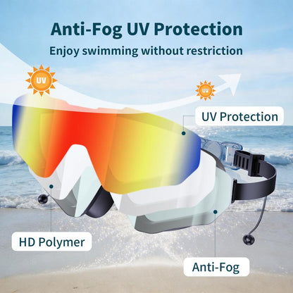 🔥SELLING FAST! ⚡Swim Goggles with Earplugs for Adult Kid 4-12 Men Women