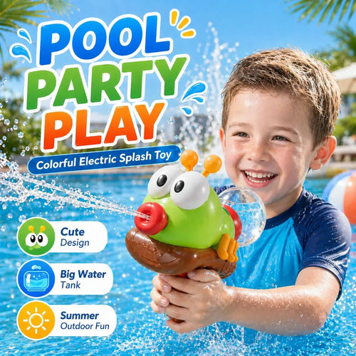 🔫Electric Water Blaster Toy for Kids 💦 – One-Touch Electric Water Gun with Cute Animal Design for Summer Pool & Beach Fun