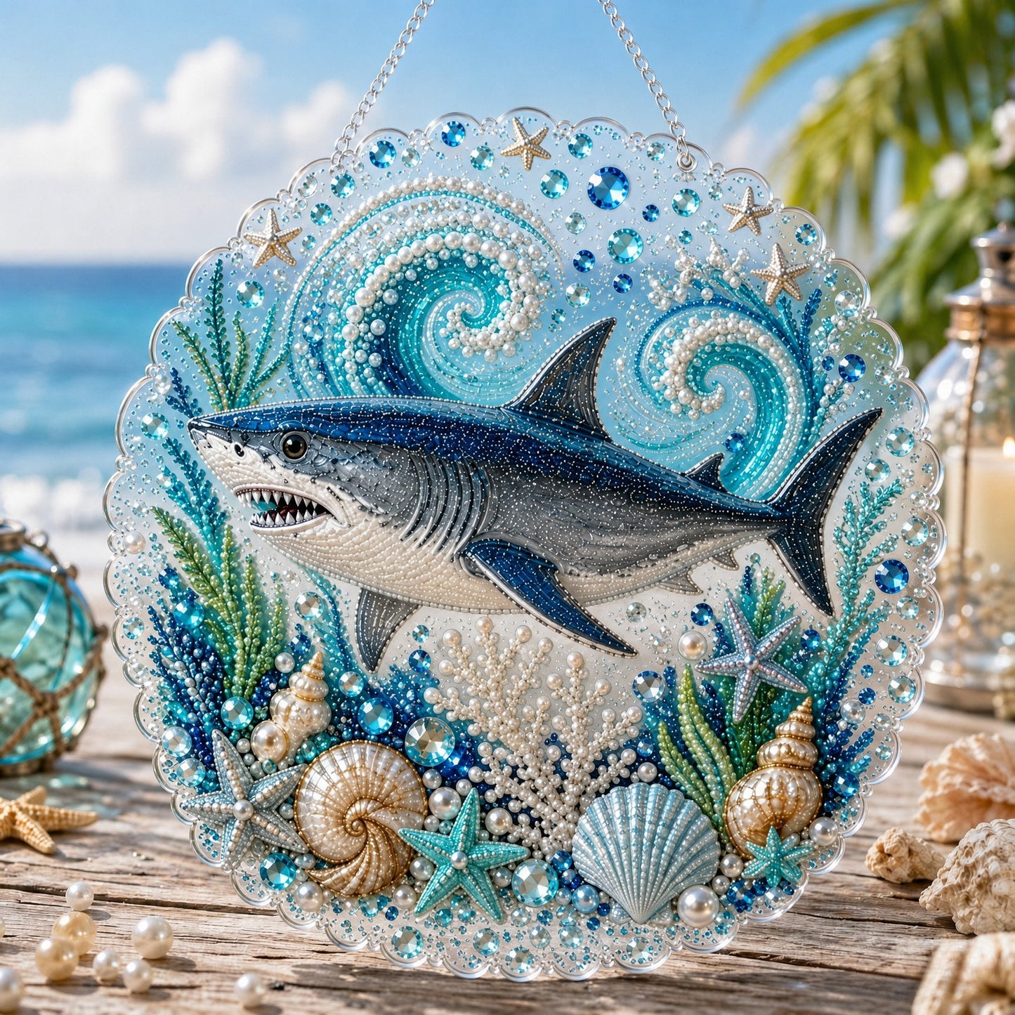 🌊Ocean Pearl Art DIY Hanging Ornament Kit
