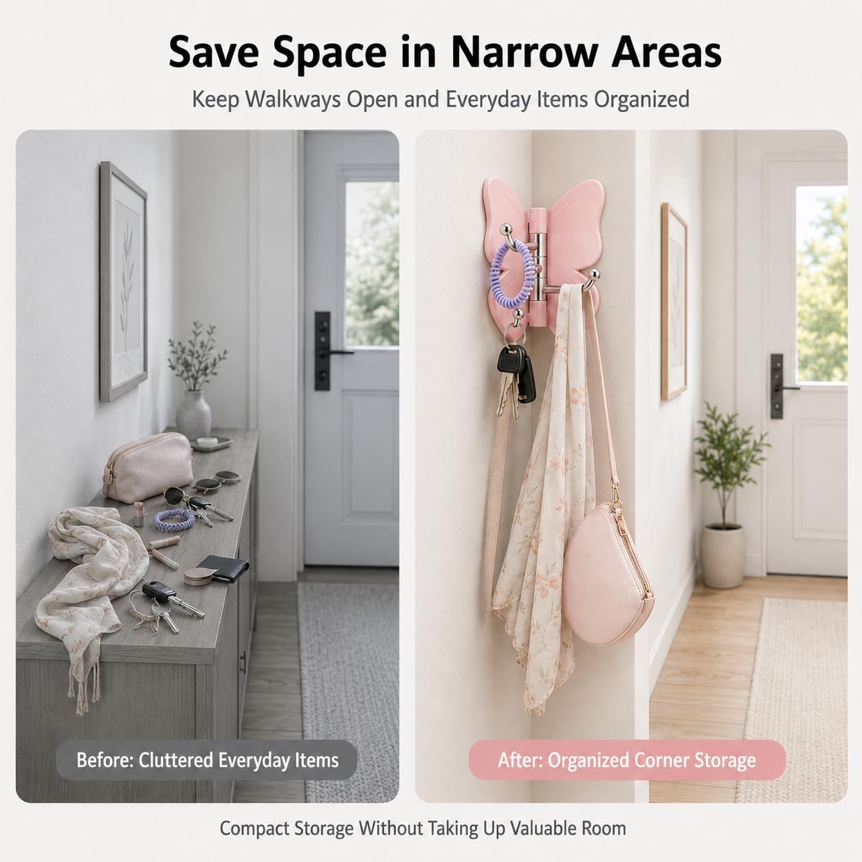 Butterfly Rotating Self Adhesive Hooks