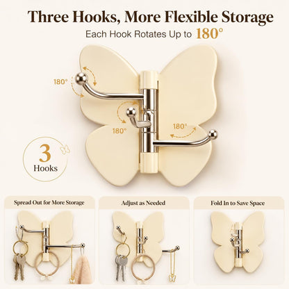 Butterfly Rotating Self Adhesive Hooks