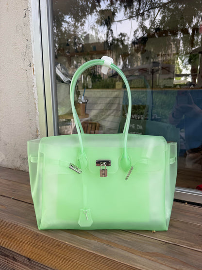 👜Women Transparent Jelly Shoulder Bag, Lightweight Clear Crossbody Tote for Beach, Travel & Daily Summer Use 🏖️
