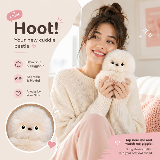 👀Cute AI shy👜 Emotional companionship robot doll bag charm plush toy