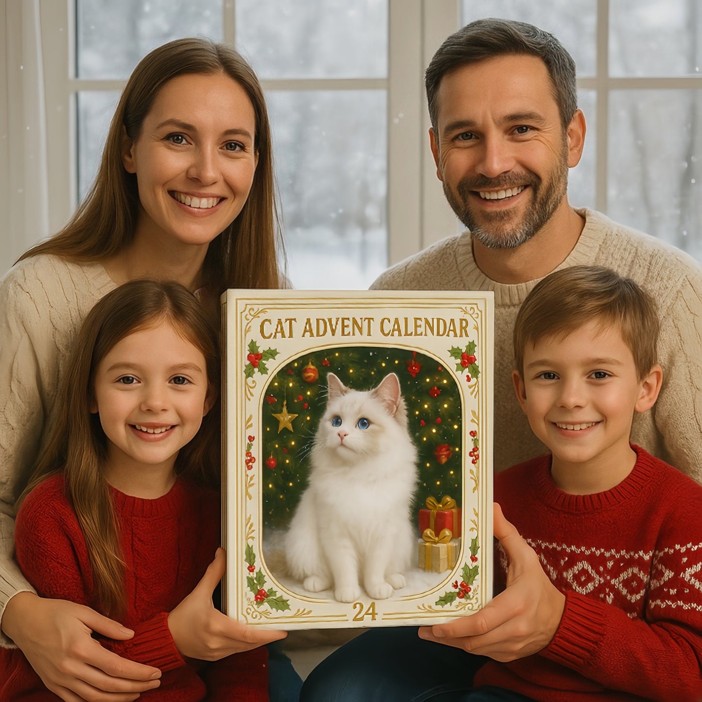 🎄Advent Calendar 2026 Cat Advent Calendar Gift for Adults Friends Cat Owners and Lovers Christmas Holiday Countdown Gift 24 Designs Cats Charm Christmas Tree Ornament