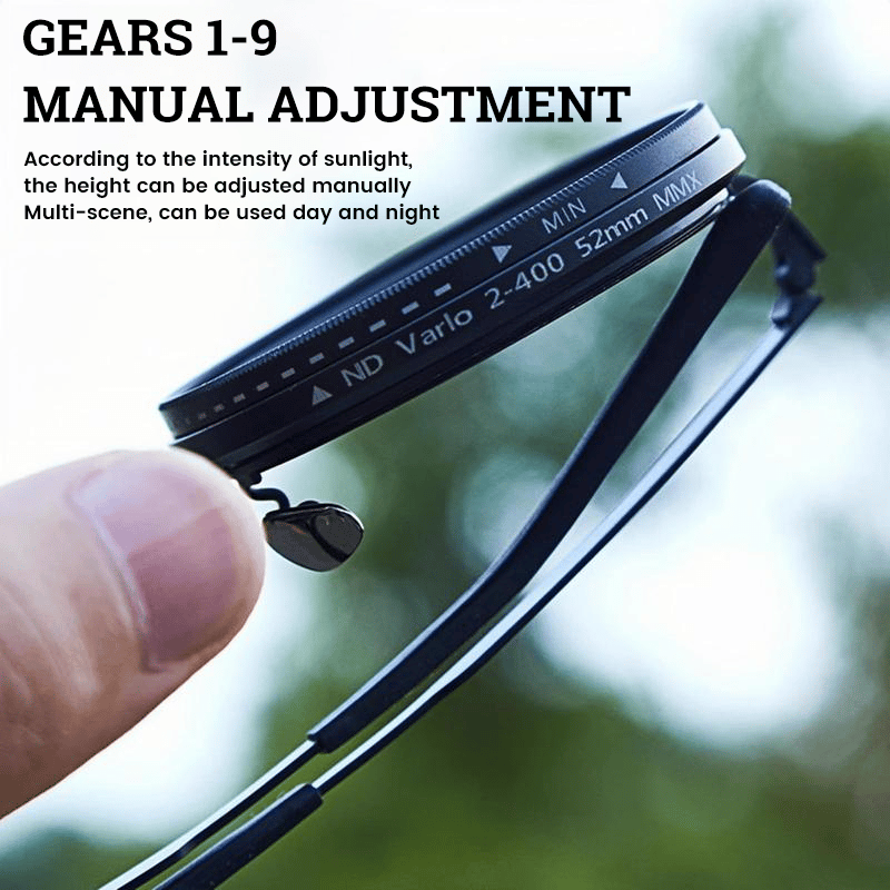 🔥49% Off🔥Adjustable Tint Rounded Polarized Lenses Retro Sunglasses