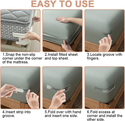 No-Slip Bed Corner Clips