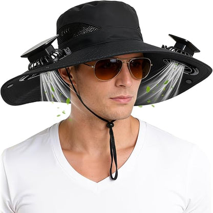 🔥Limited Time 50% Off✨Hat with Fans Solar Power