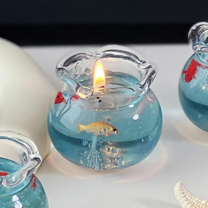 🔥LAST DAY 49% OFF🔥 - Tranquil Ocean Collection  Scented Bubble Fish Tank Candle🐟️