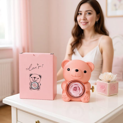 💖Bear Rose Eternal Flower Gift Box